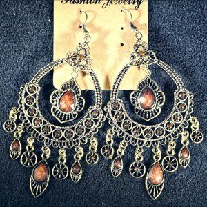 Bohemian vintage style earrings
